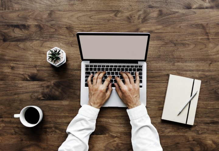 Man using a laptop